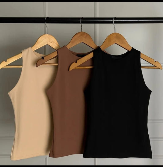 Sleeveless cotton Basic