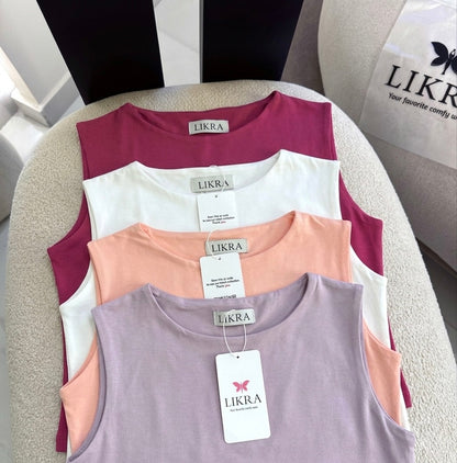 Sleeveless cotton Basic