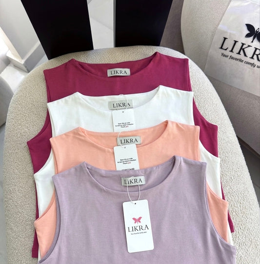 Sleeveless cotton Basic