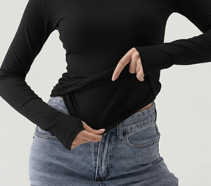 Long-Sleeve basic in black