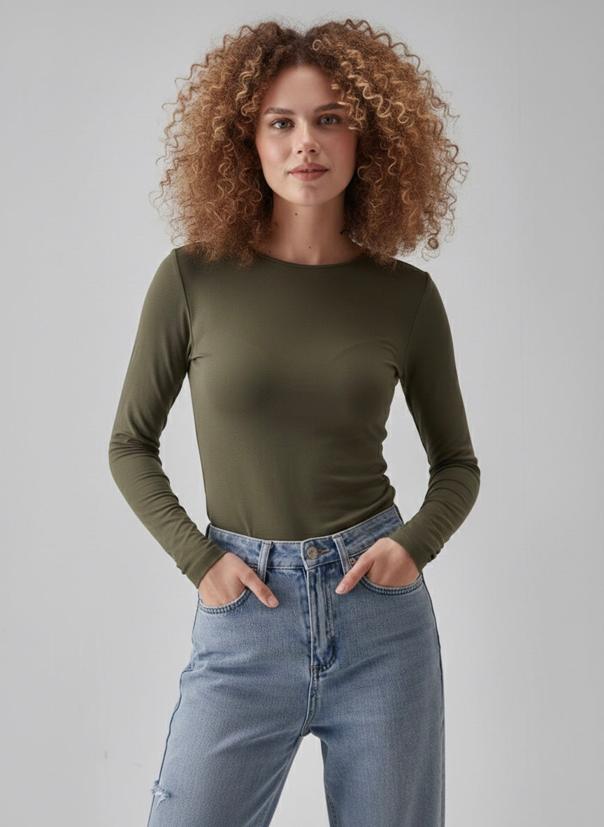 Long-Sleeve Cotton Basic